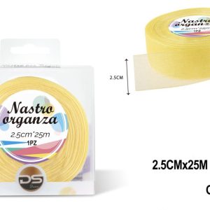 Nastro organza 2.5 cm GIALLO